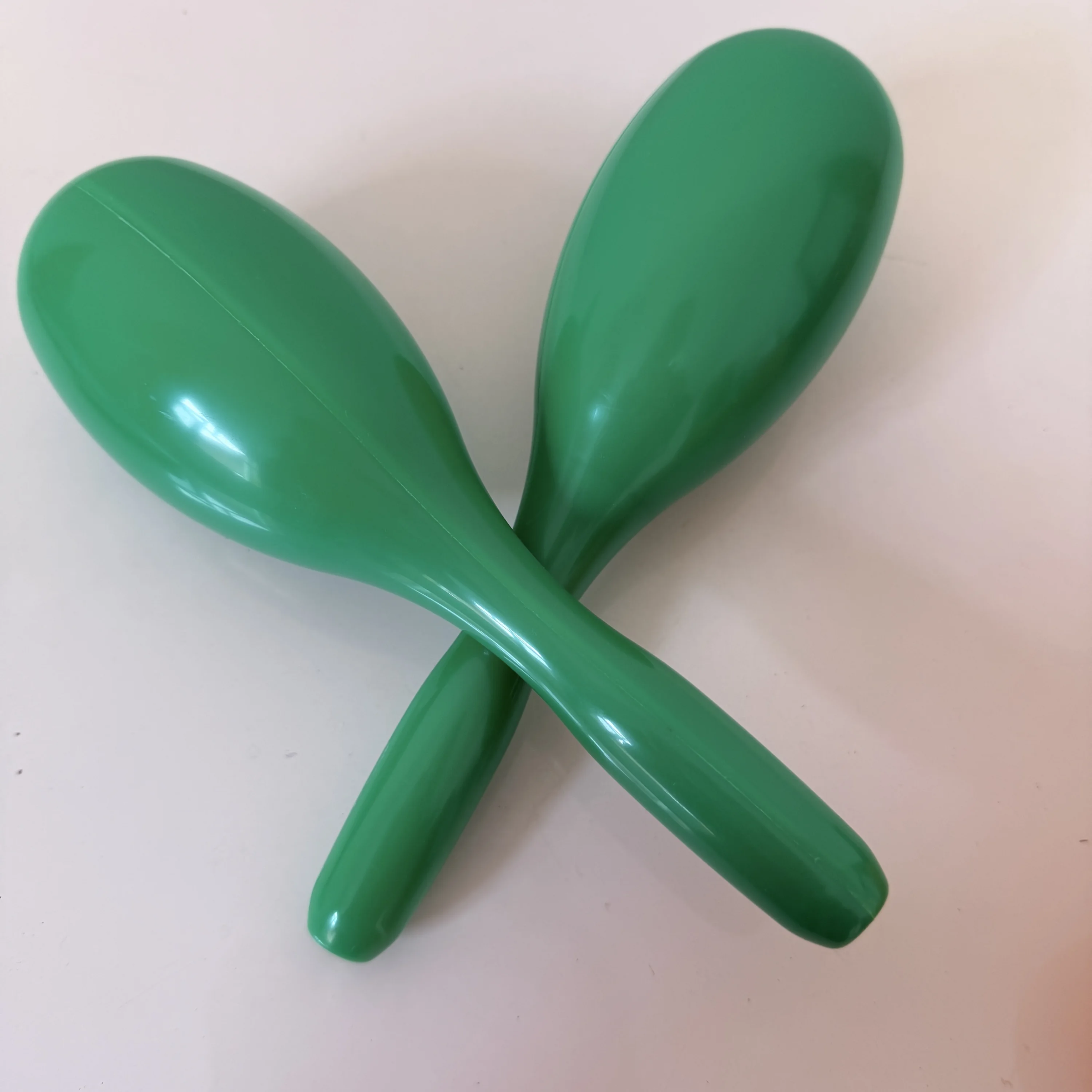 Colorful plastic maracas percussion shakers for music and rhythm practice